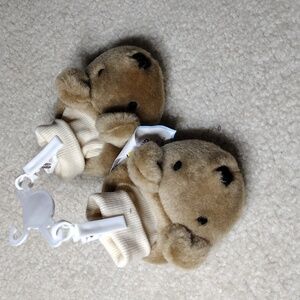 Goldbug infant teddy bear booties. NWT. Size 6-12 months